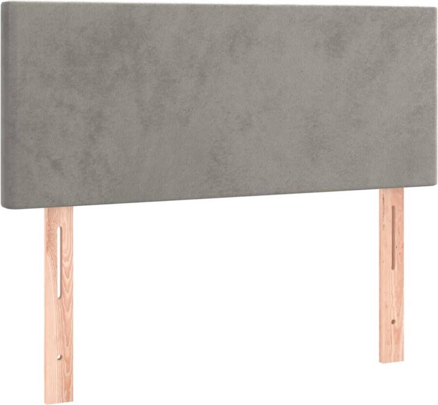 Maison Exclusive Hoofdbord 100x5x78 88 cm fluweel lichtgrijs