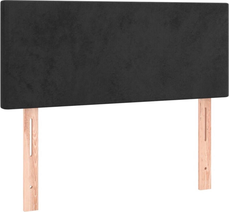 Maison Exclusive Hoofdbord 100x5x78 88 cm fluweel zwart