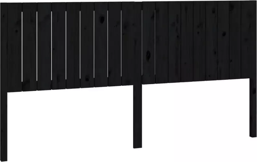 Maison Exclusive Hoofdbord 185 5x4x100 cm massief grenenhout zwart - Foto 5