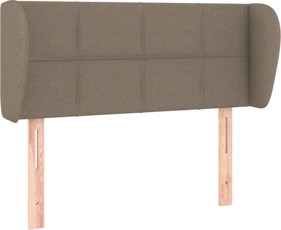 Maison Exclusive Hoofdbord met randen 103x23x78 88 cm stof taupe