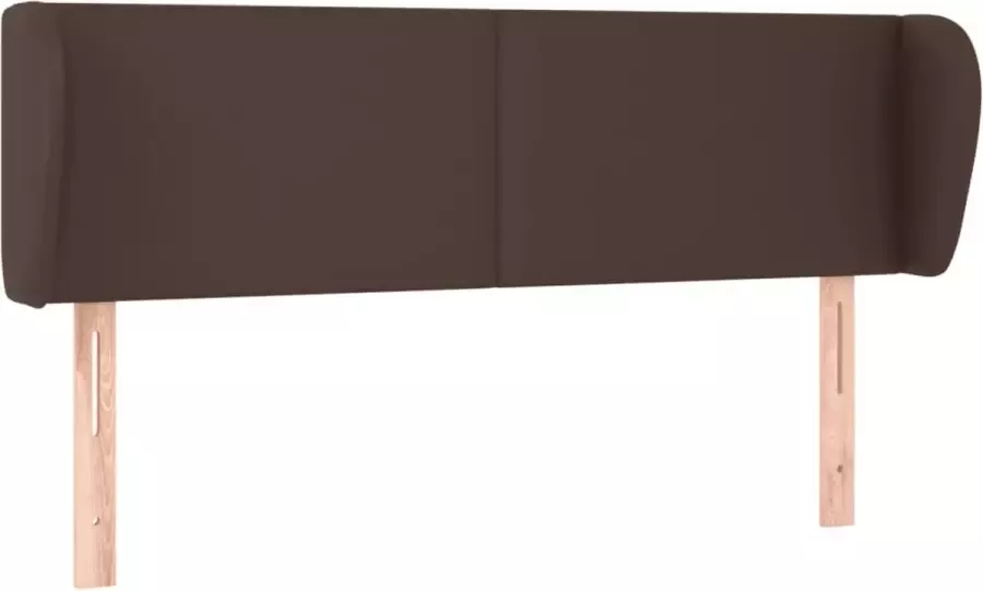 Maison Exclusive Hoofdbord met randen 147x23x78 88 cm kunstleer bruin