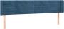 Maison Exclusive Hoofdbord met randen 203x16x78 88 cm fluweel donkerblauw - Thumbnail 3