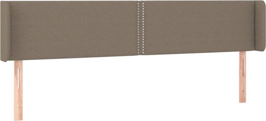 Maison Exclusive Hoofdbord met randen 203x16x78 88 cm stof taupe