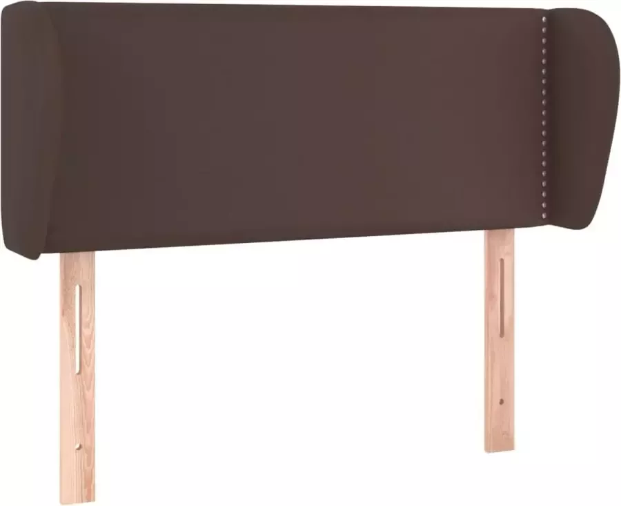 Maison Exclusive Hoofdbord met randen 93x23x78 88 cm kunstleer bruin