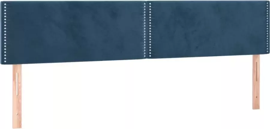 Maison Exclusive Hoofdborden 2 st 90x5x78 88 cm fluweel donkerblauw