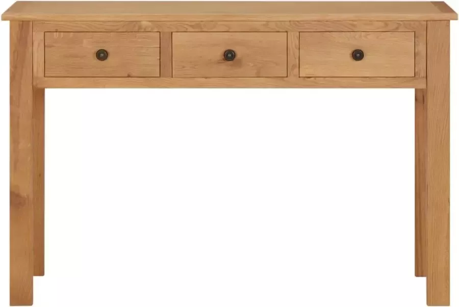 Maison Exclusive Kaptafel 110x40x75 cm massief eikenhout