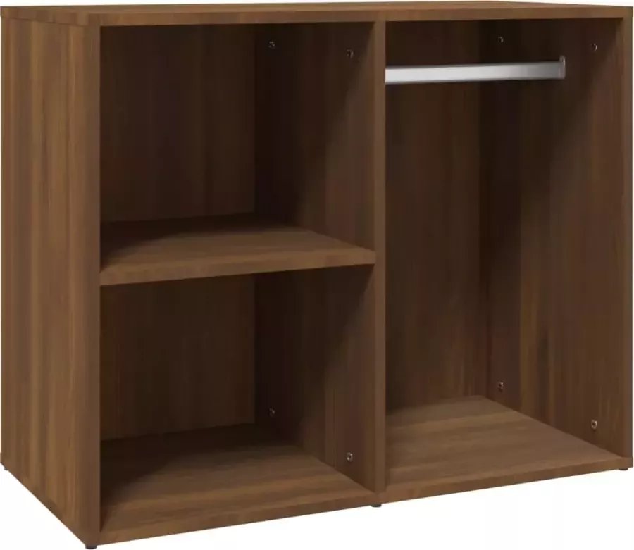 Maison Exclusive Kledingkast 80x40x65 cm bewerkt hout bruineikenkleurig