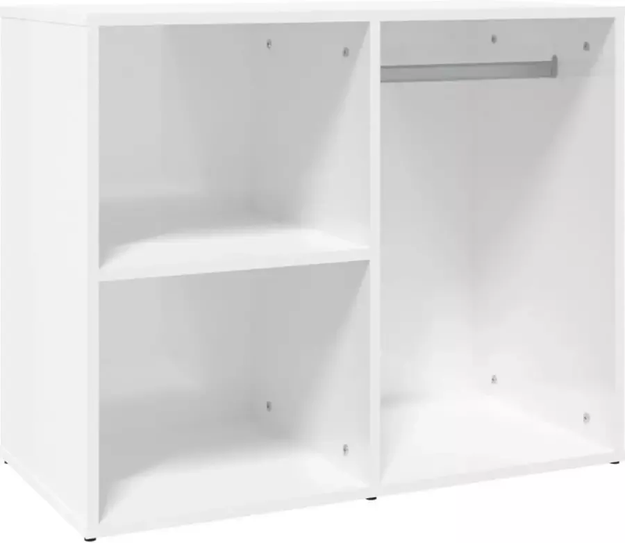 Maison Exclusive Kledingkast 80x40x65 cm bewerkt hout hoogglans wit