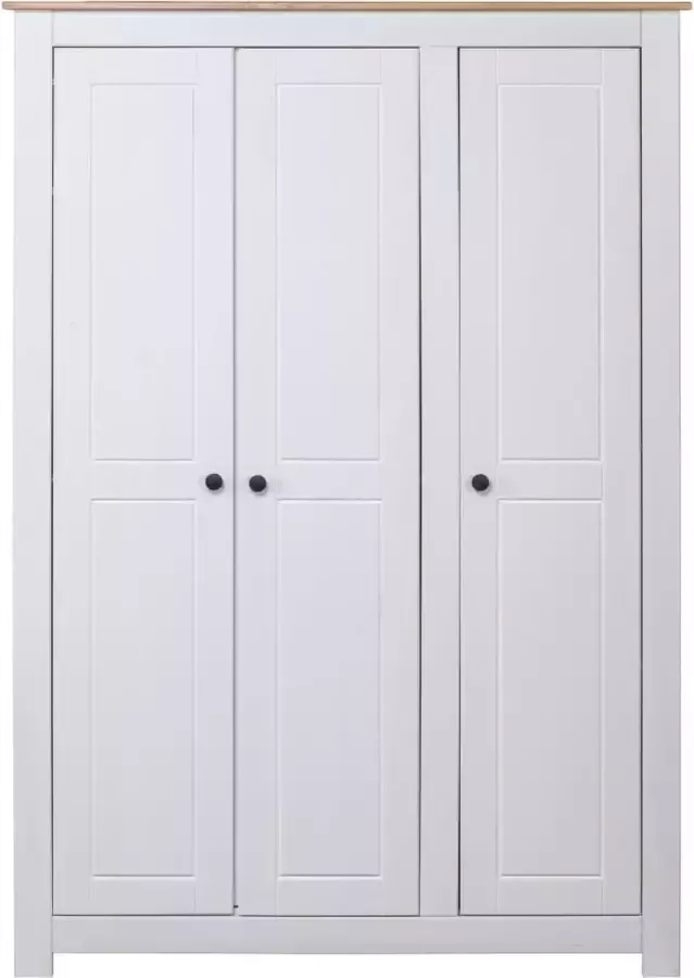 Maison Exclusive Kledingkast Panama Range 118x50x171 5 cm grenenhout wit