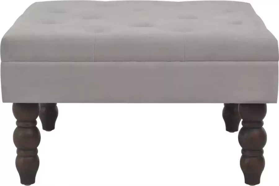 Maison Exclusive Kruk 60x60x36 cm fluweel donkergrijs