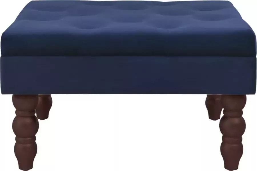 Maison Exclusive Kruk 60x60x36 cm fluweel marineblauw