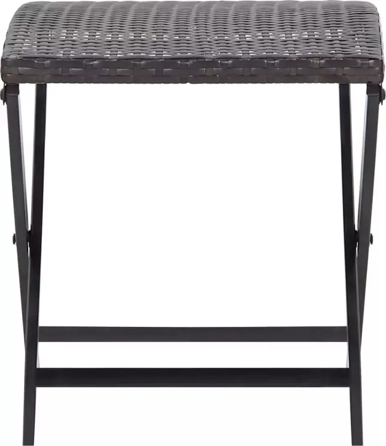 Maison Exclusive Kruk inklapbaar poly rattan bruin