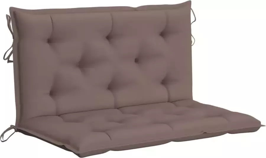 Maison Exclusive Kussen voor schommelstoel 100 cm stof taupe