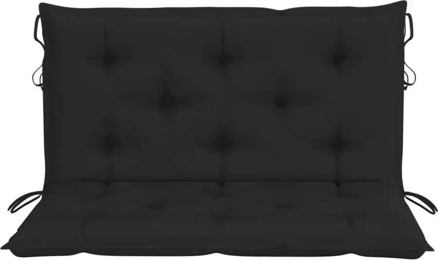 Maison Exclusive Kussen voor schommelstoel 100 cm stof zwart
