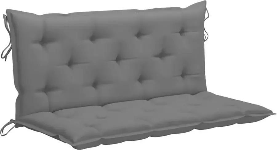 Maison Exclusive Kussen voor schommelstoel 120 cm stof grijs