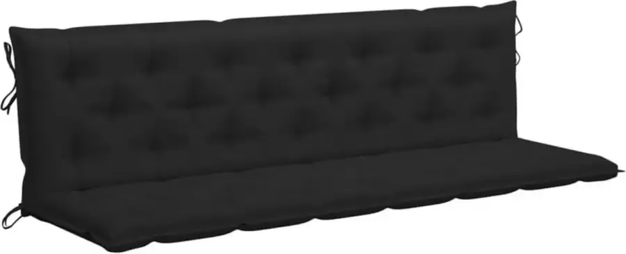 Maison Exclusive Kussen voor schommelstoel 200 cm stof zwart