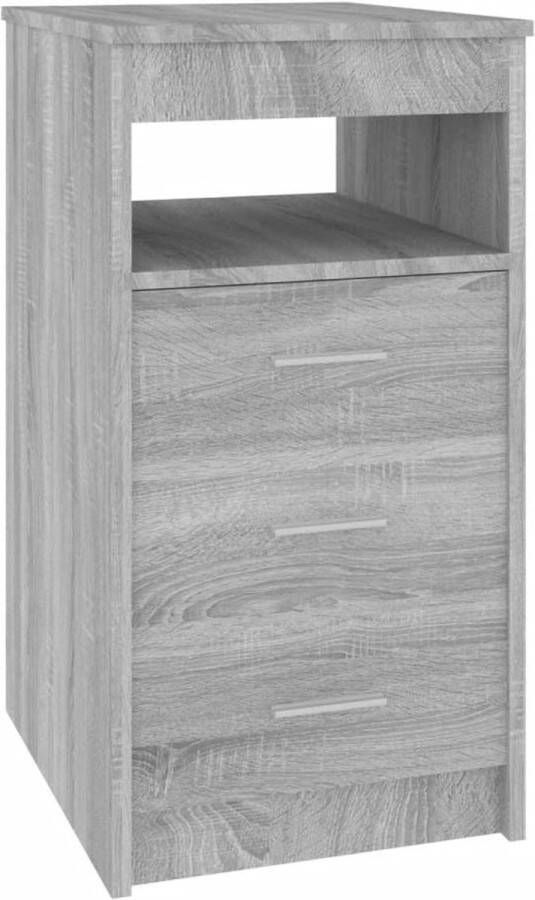 Maison Exclusive Ladekast 40x50x76 cm bewerkt hout grijs sonoma eikenkleurig