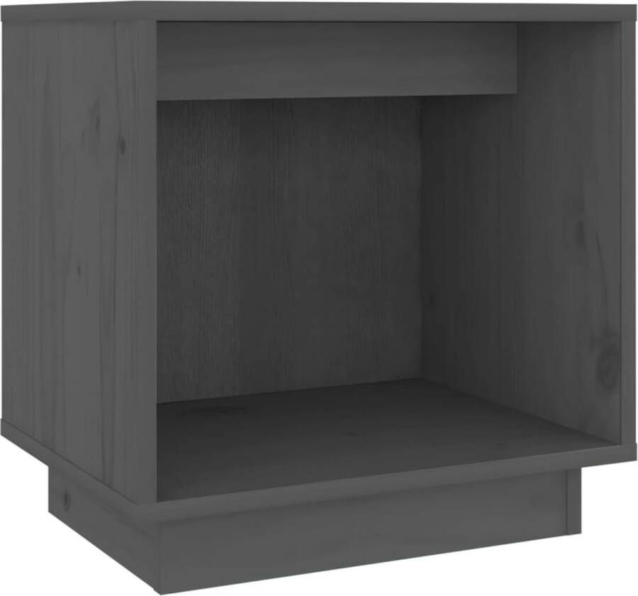 Maison Exclusive Nachtkastje 40x30x40 cm massief grenenhout grijs