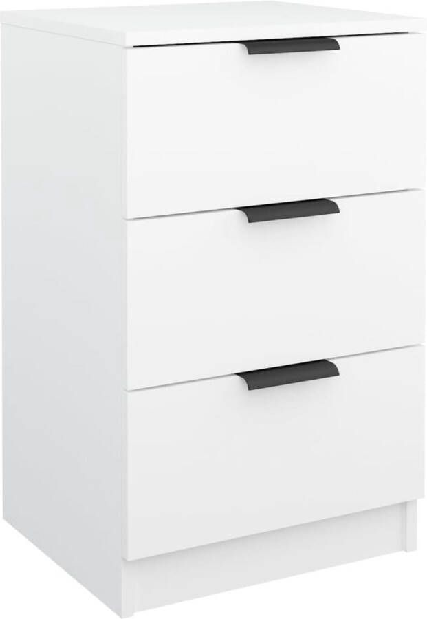 Maison Exclusive Nachtkastje 40x36x65 cm wit