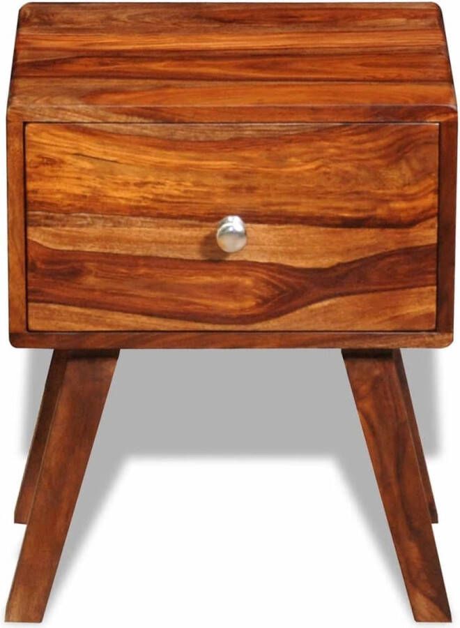 Maison Exclusive Nachtkastje met 1 lade 55 cm massief sheeshamhout
