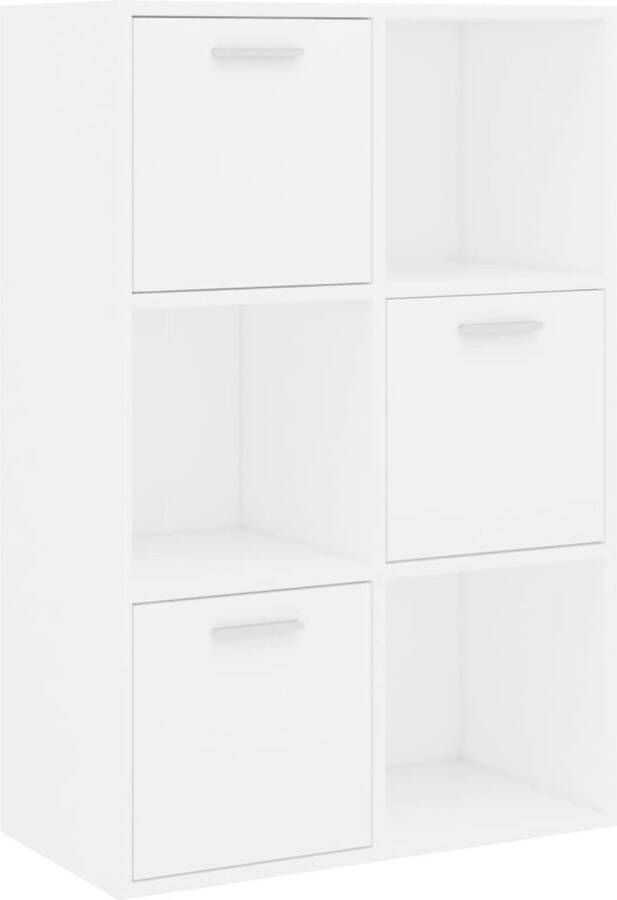 Maison Exclusive Opbergkast 60x29 5x90 cm bewerkt hout wit