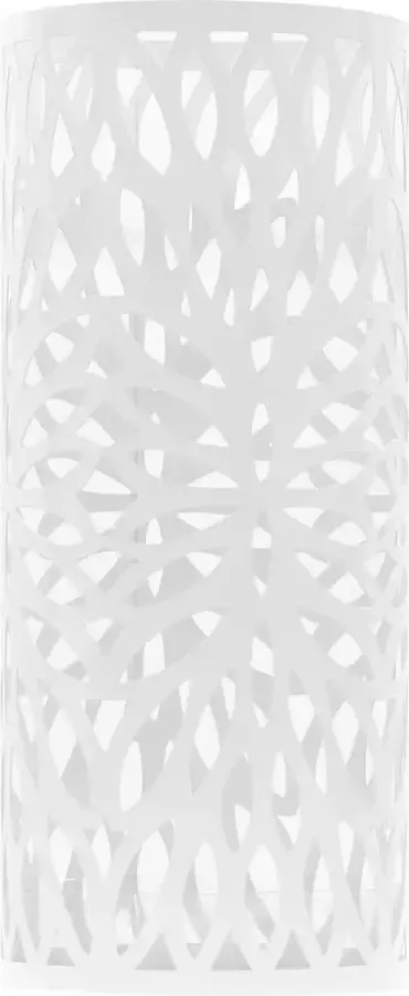 Maison Exclusive Parapluhouder bladeren staal wit