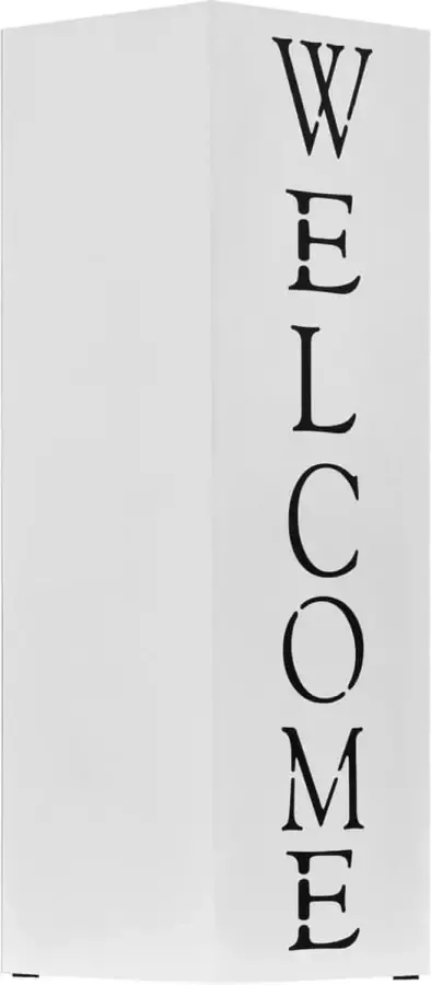 Maison Exclusive Parapluhouder Welcome staal wit