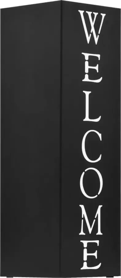 Maison Exclusive Parapluhouder Welcome staal zwart