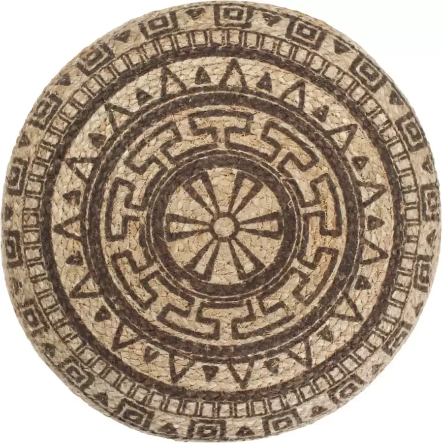 Maison Exclusive Poef handgemaakt 45x30 cm jute bruin