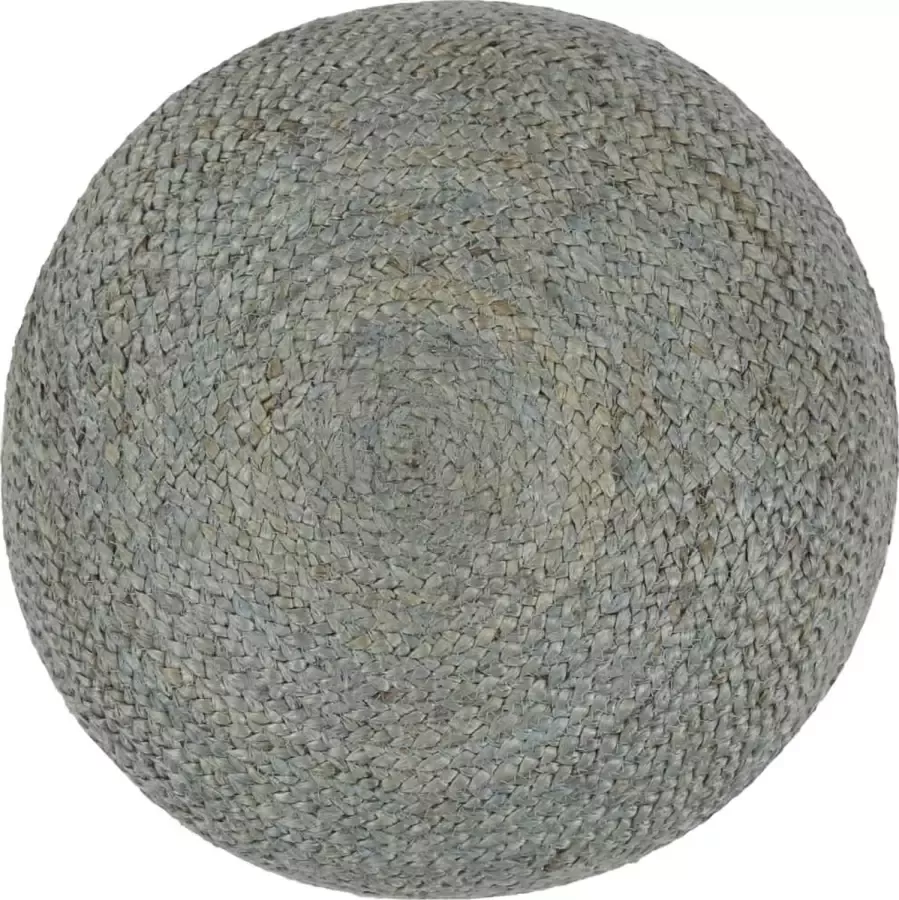 Maison Exclusive Poef handgemaakt 45x30 cm jute olijfgroen