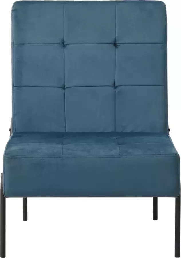 Maison Exclusive Relaxstoel 65x79x87 cm fluweel blauw