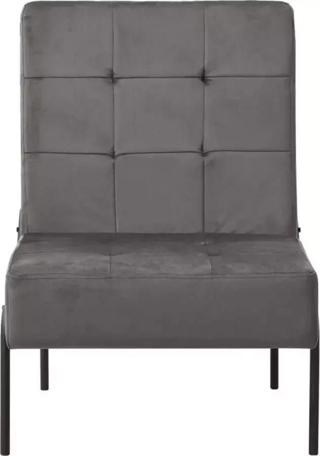 Maison Exclusive Relaxstoel 65x79x87 cm fluweel donkergrijs