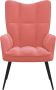 Maison Exclusive Relaxstoel fluweel roze - Thumbnail 2