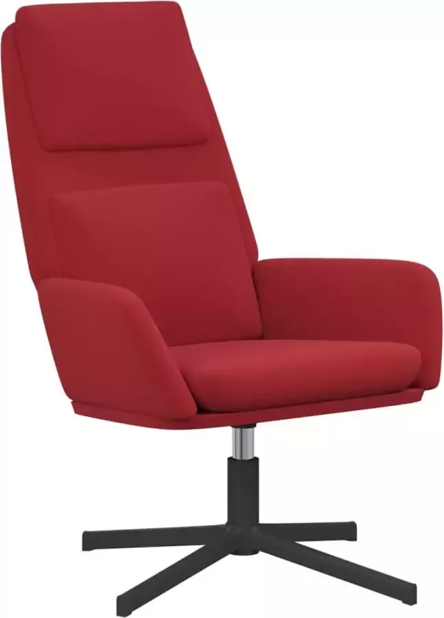 Maison Exclusive Relaxstoel fluweel wijnrood