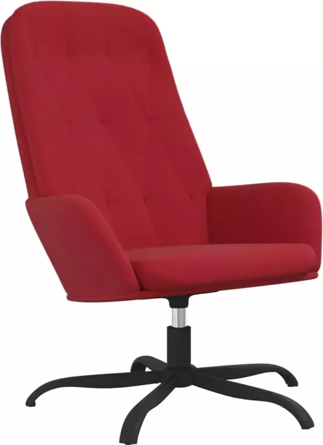 Maison Exclusive Relaxstoel fluweel wijnrood