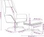 Maison Exclusive Relaxstoel met voetenbank fluweel bruin - Thumbnail 3
