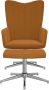Maison Exclusive Relaxstoel met voetenbank fluweel bruin - Thumbnail 5