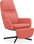 Maison Exclusive Relaxstoel met voetensteun fluweel roze - Thumbnail 3
