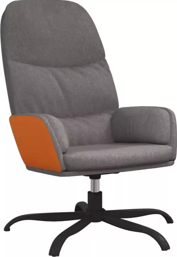 Maison Exclusive Relaxstoel stof lichtgrijs - Foto 2