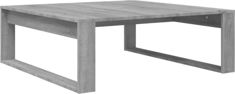 Maison Exclusive Salontafel 100x100x35 cm bewerkt hout grijs sonoma eikenkleurig