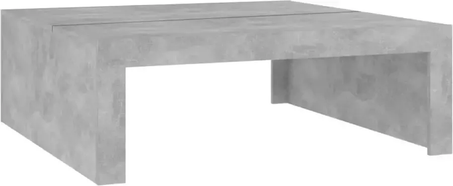 Maison Exclusive Salontafel 100x100x35 cm spaanplaat betongrijs - Foto 2
