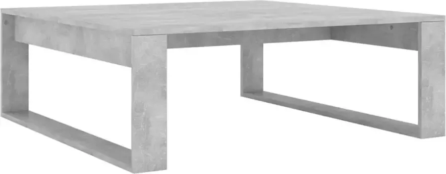 Maison Exclusive Salontafel 100x100x35 cm spaanplaat betongrijs