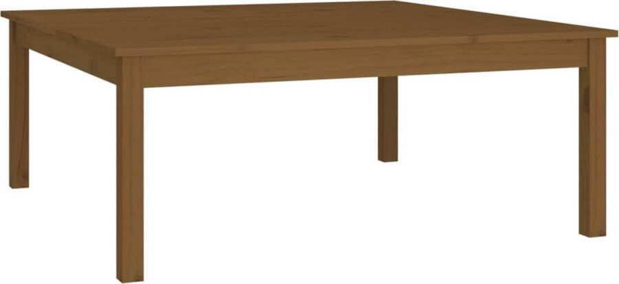 Maison Exclusive Salontafel 100x100x40 cm massief grenenhout honingbruin