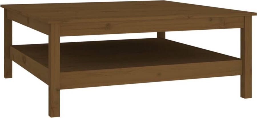 Maison Exclusive Salontafel 100x100x40 cm massief grenenhout honingbruin