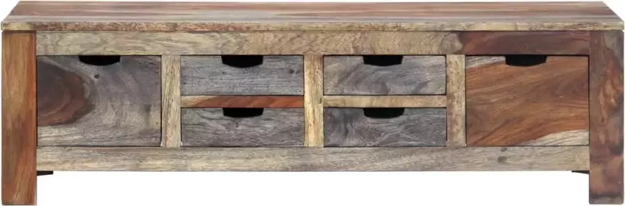 Maison Exclusive Salontafel 100x50x30 cm massief sheeshamhout grijs