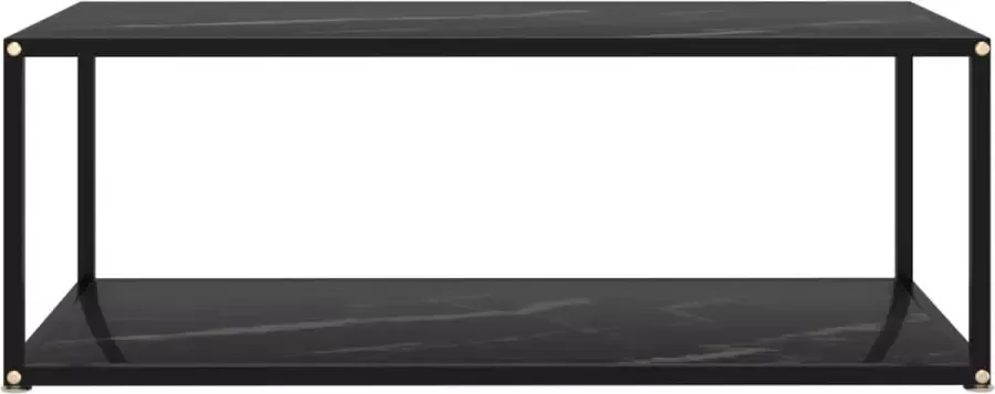 Maison Exclusive Salontafel 100x50x35 cm gehard glas zwart