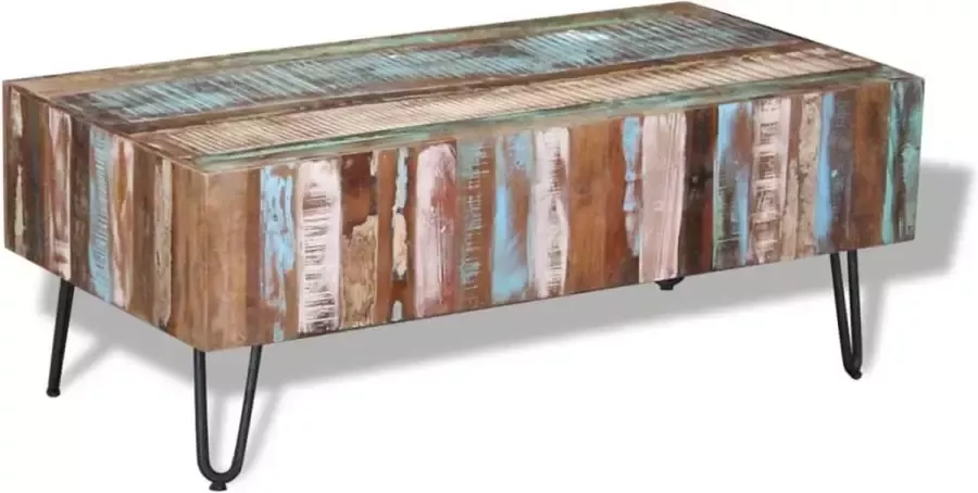 Maison Exclusive Salontafel 100x50x38 cm massief gerecycled hout