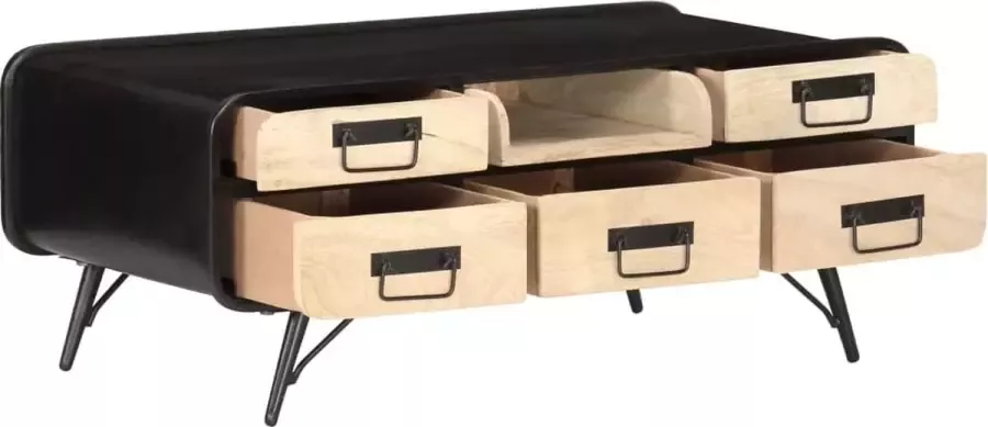 Maison Exclusive Salontafel 100x50x40 cm massief mangohout