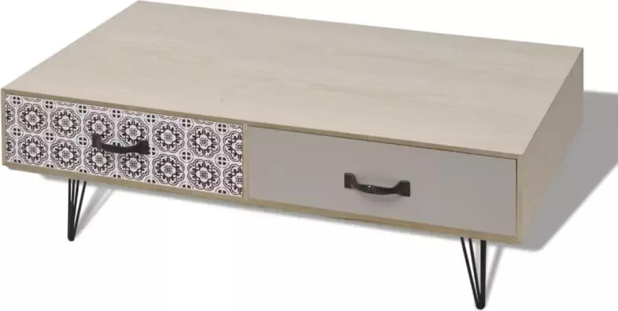 Maison Exclusive Salontafel 100x60x35 cm beige