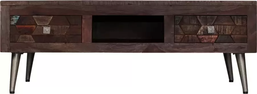 Maison Exclusive Salontafel 100x60x35 cm massief gerecycled hout